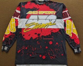 Vintage AXO Sport Racing Team Shirt Motocross Moto-x Race Jersey