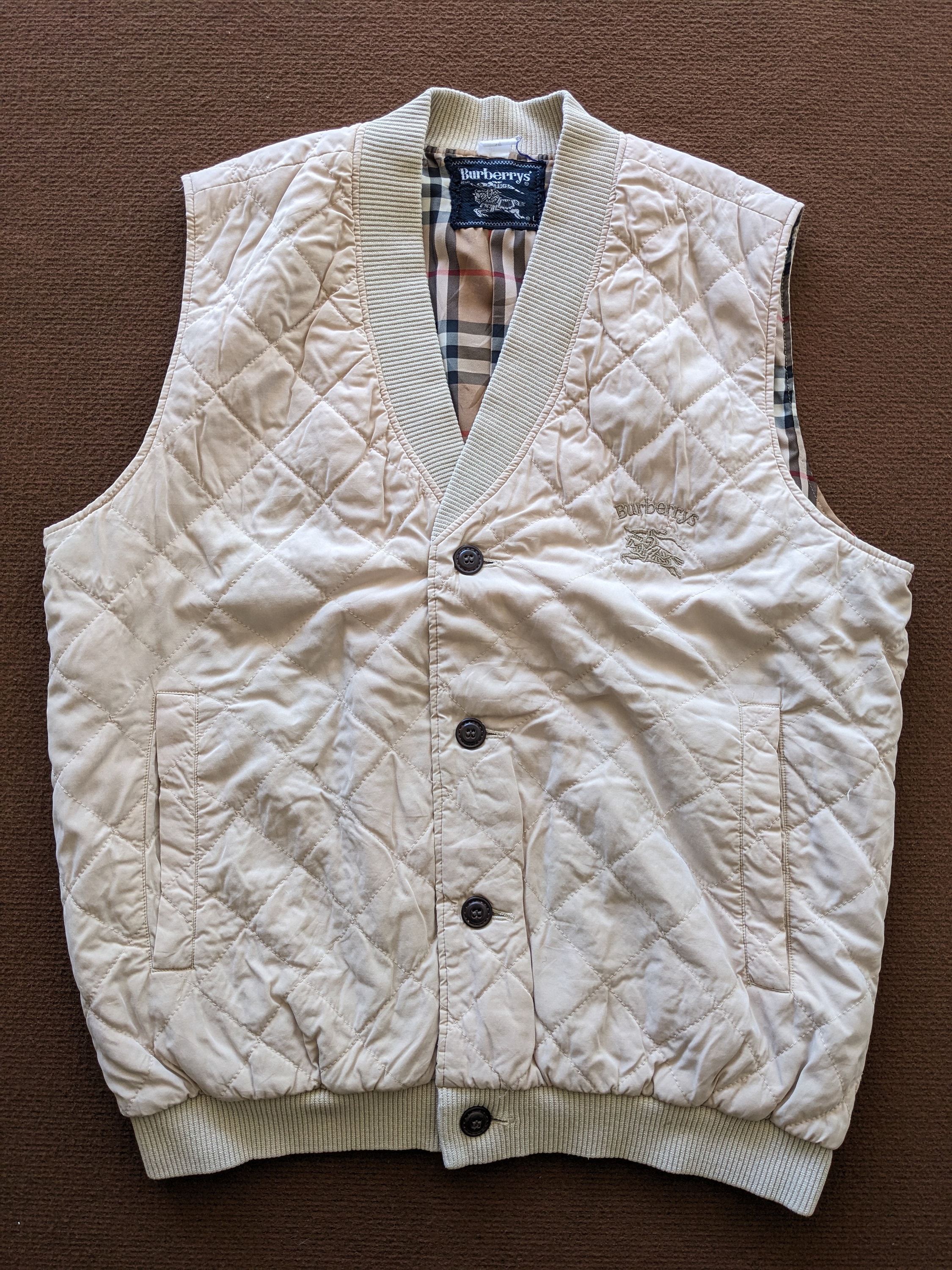 トップス Burberry London vest vintage 80s 90s Burberry × Vintage Vintage Burberry London Quilted Vest