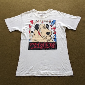 Maglietta vintage anni '90 Wacky Races, cartone animato americano