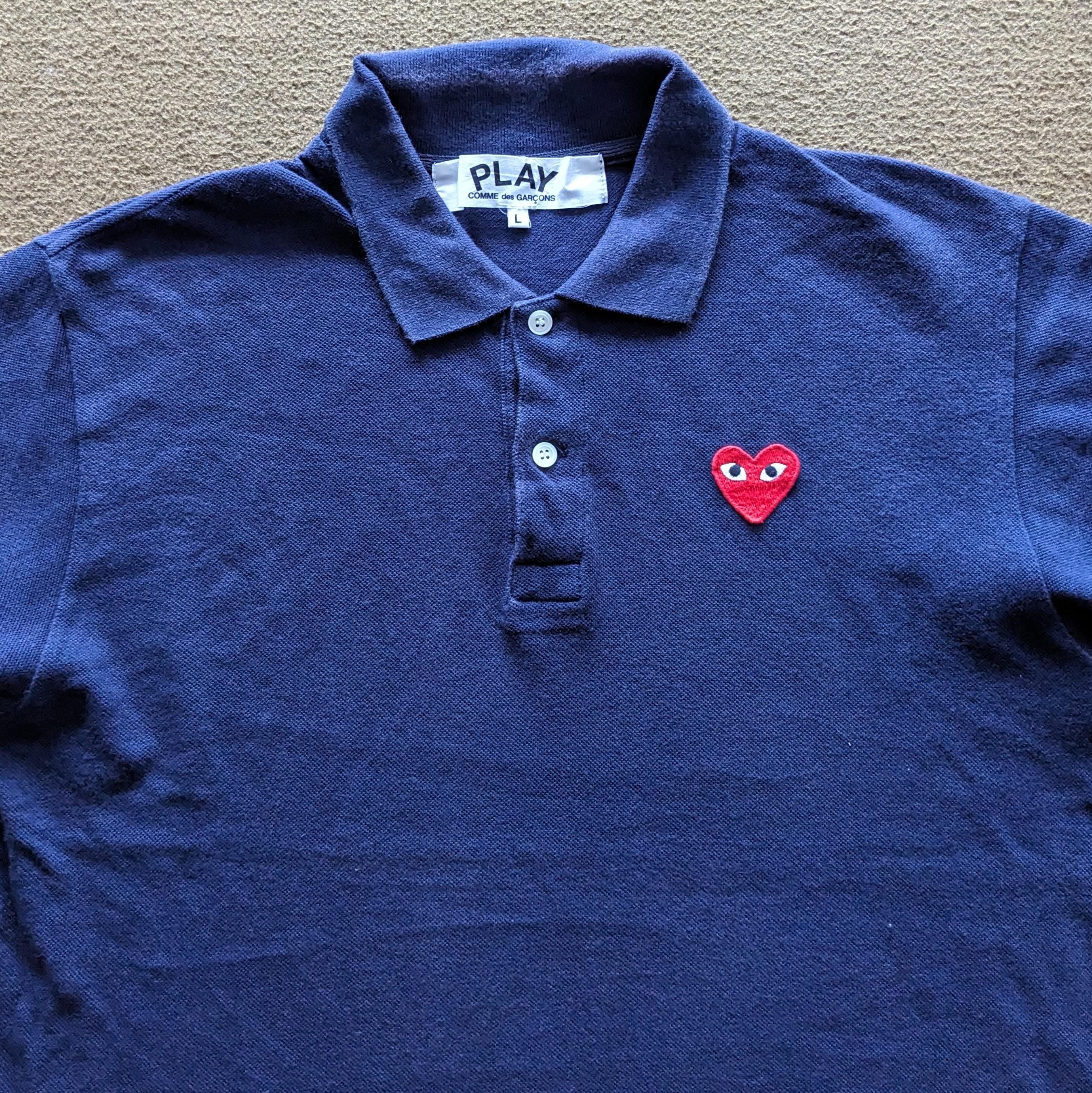 Vintage PLAY Comme Des Garçons Japanese Brand Polo Shirts - Etsy