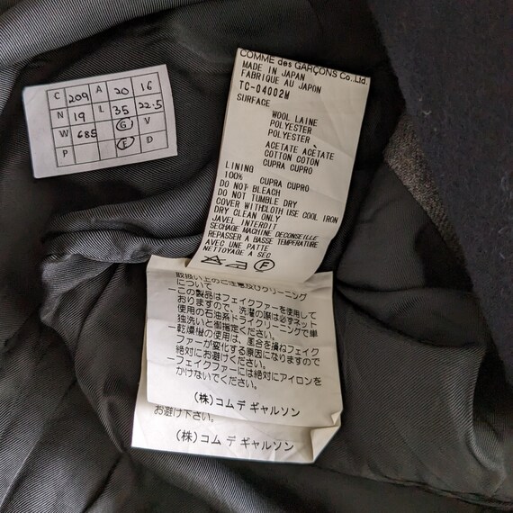 Vintage TRICOT Comme Des Garçons Japanese Fashion Brand Jacket - Etsy