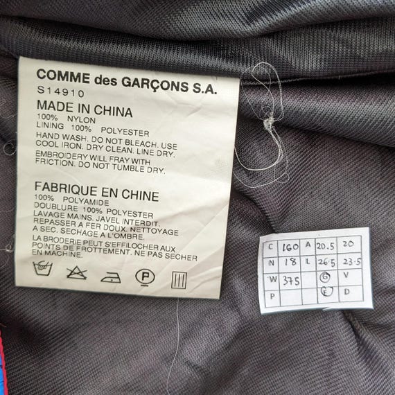 Vintage COMME Des Garçons SHIRT Japanese Brand Jacket - Etsy