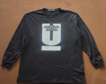 希少 UNDERCOVER GIZ SLEEVES LONG T-SHIRTS Undercover Distressed Giz Tee – SS03 – SaolMortem
