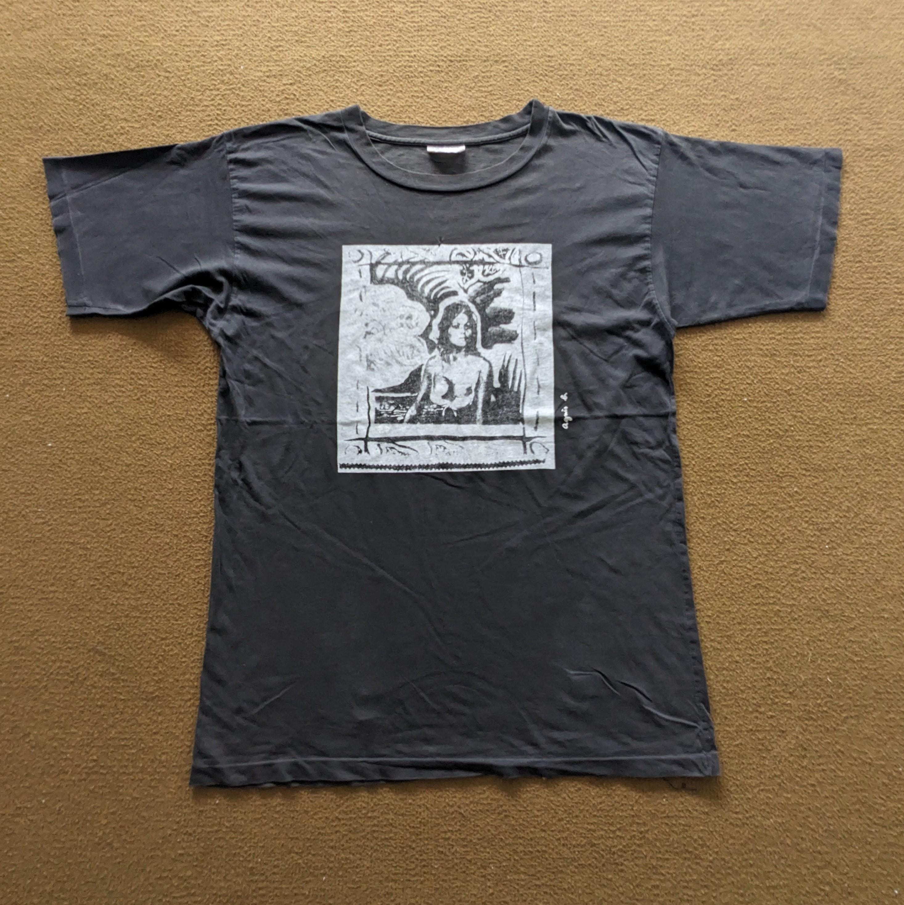 トップス 90s \"agnes.b\" Border L/S Tee 90s agnes b アニエスベー ワイド ボーダー ロングスリーブ T