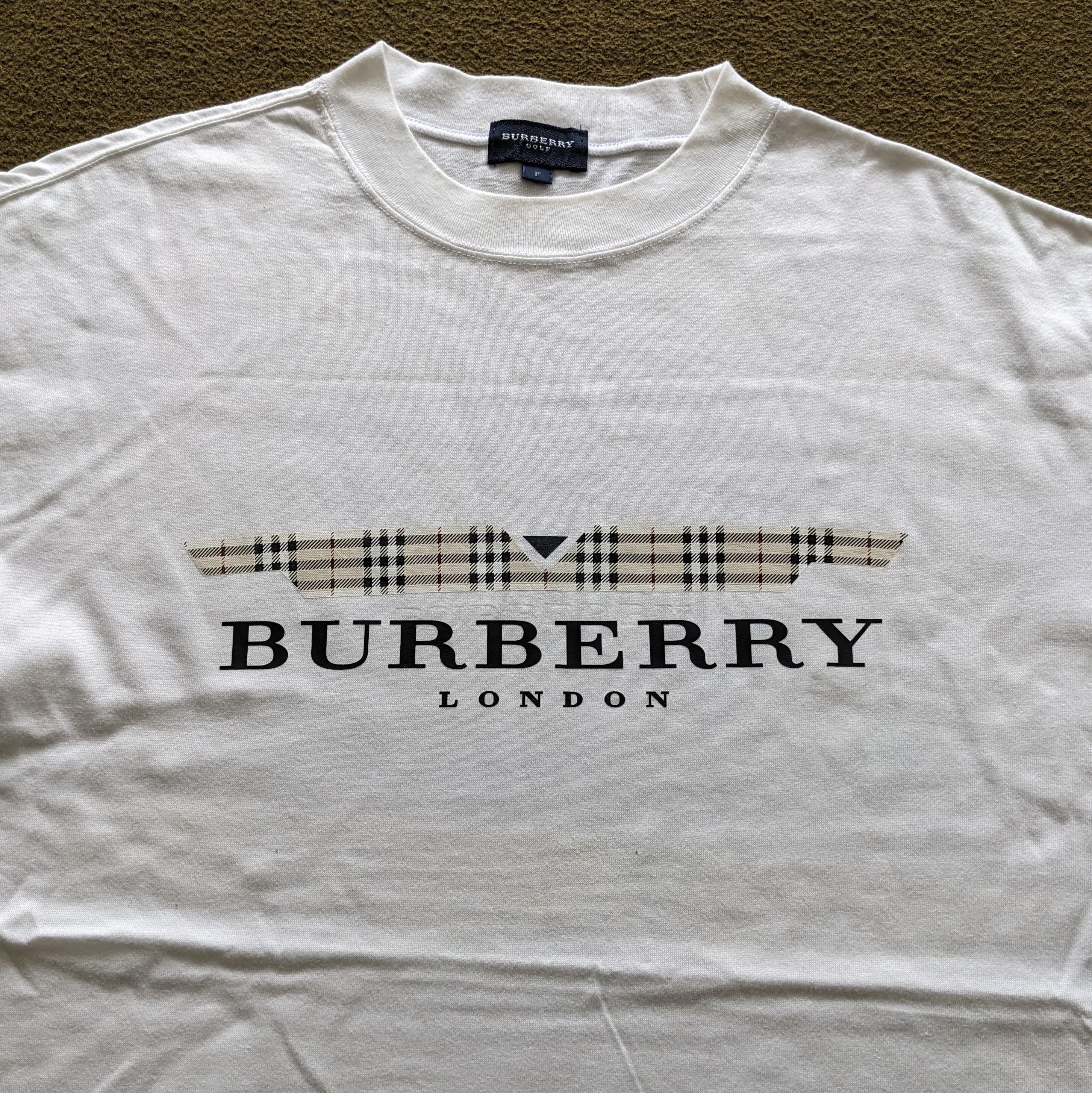 Vintage Burberry London Fashion Brand T-shirt - Etsy
