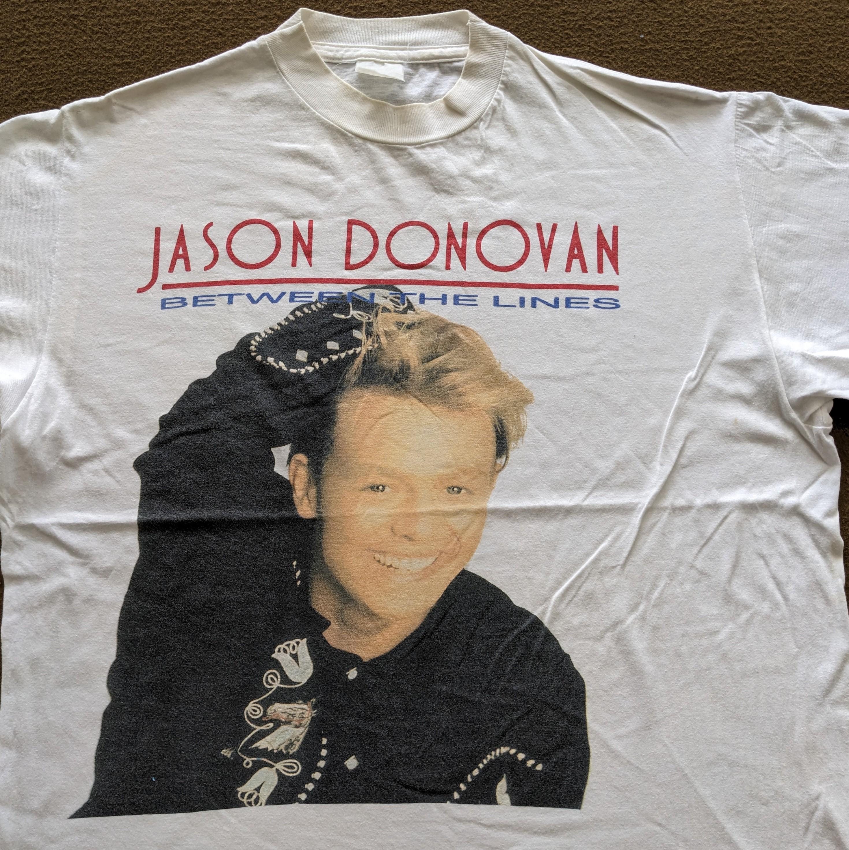 Jason Donovan Donovan Tシャツ L 90s ビンテージ Vintage 90s Jason Donovan Tshirt Size L - Etsy