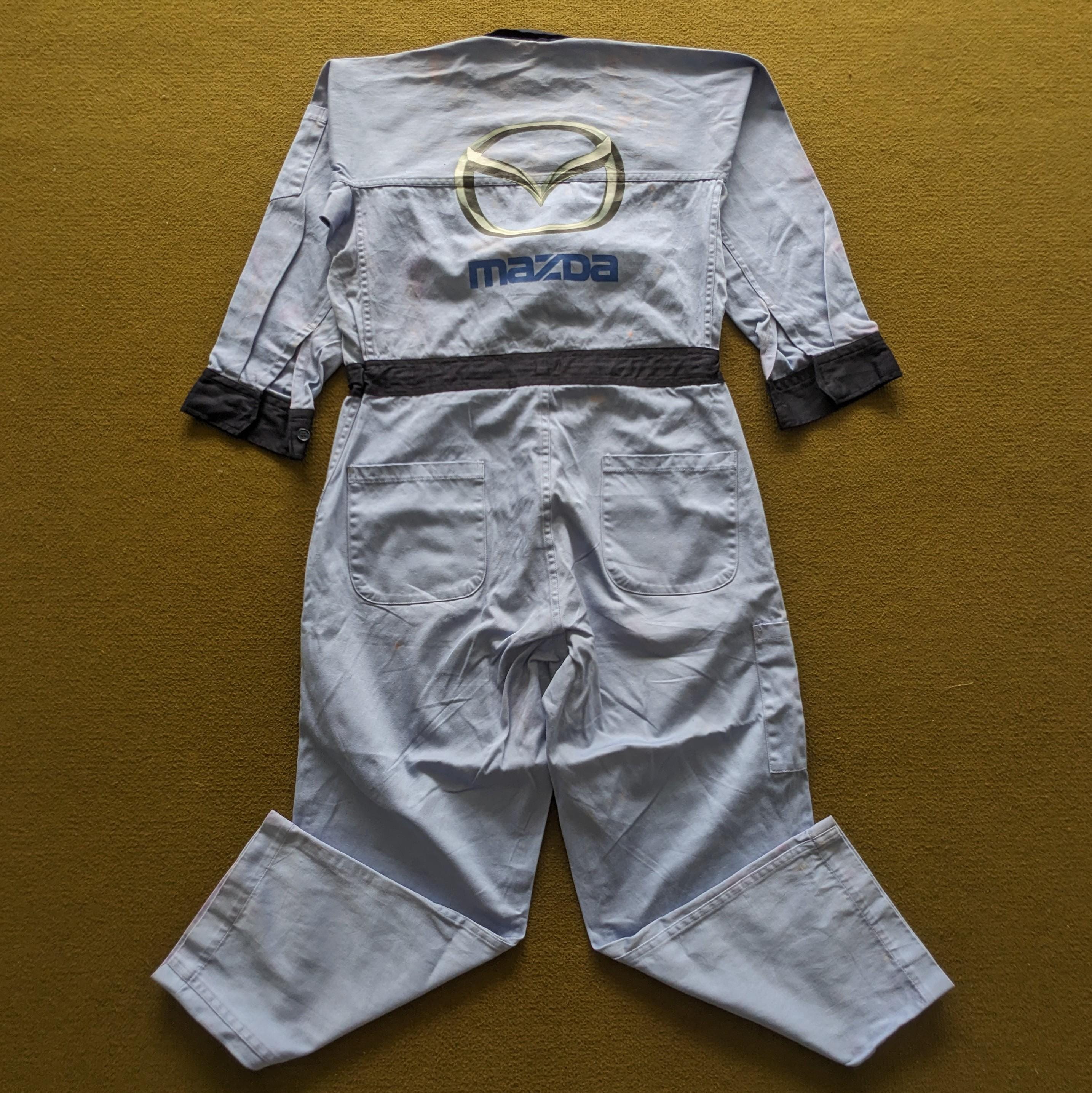 Vintage MAZDA Motorsports Japanese Racing Coverall Workwear Custom