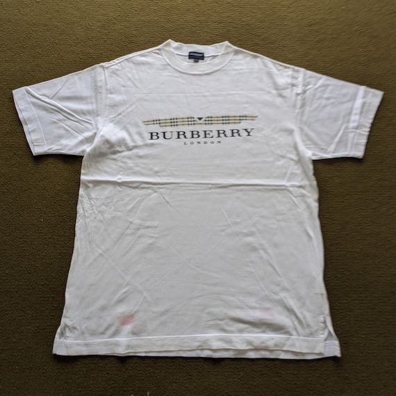 Vintage Burberry London Fashion Brand T-shirt - Etsy