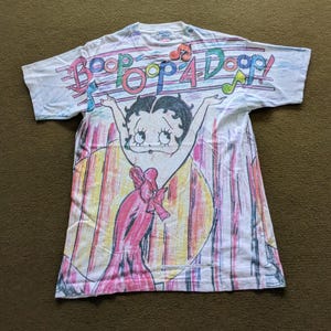 Maglietta vintage anni '90 BETTY BOOP cartone animato americano