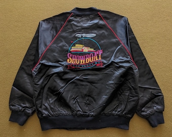 Hard Rock Cafe Las Vegas Vintage Black Leather Bomber Jacket, M - Etsy