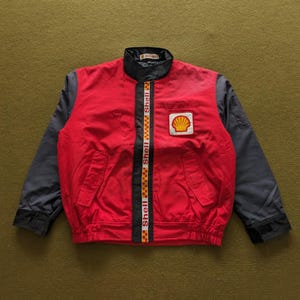 Vintage SHELL Formel 1 oljebränsle racingjacka