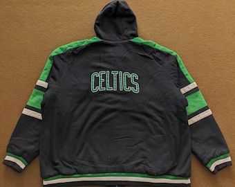 Chaqueta con capucha vintage del equipo de baloncesto Celtics Boston NBA
