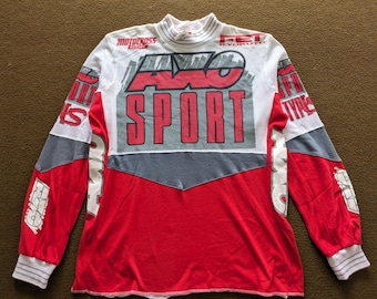 Vintage AXO Sport Racing Team Shirt Motocross Moto-x Race Jersey