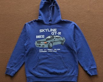 Vintage NISSAN SKYLINE GT-R Racing Car Hoodies