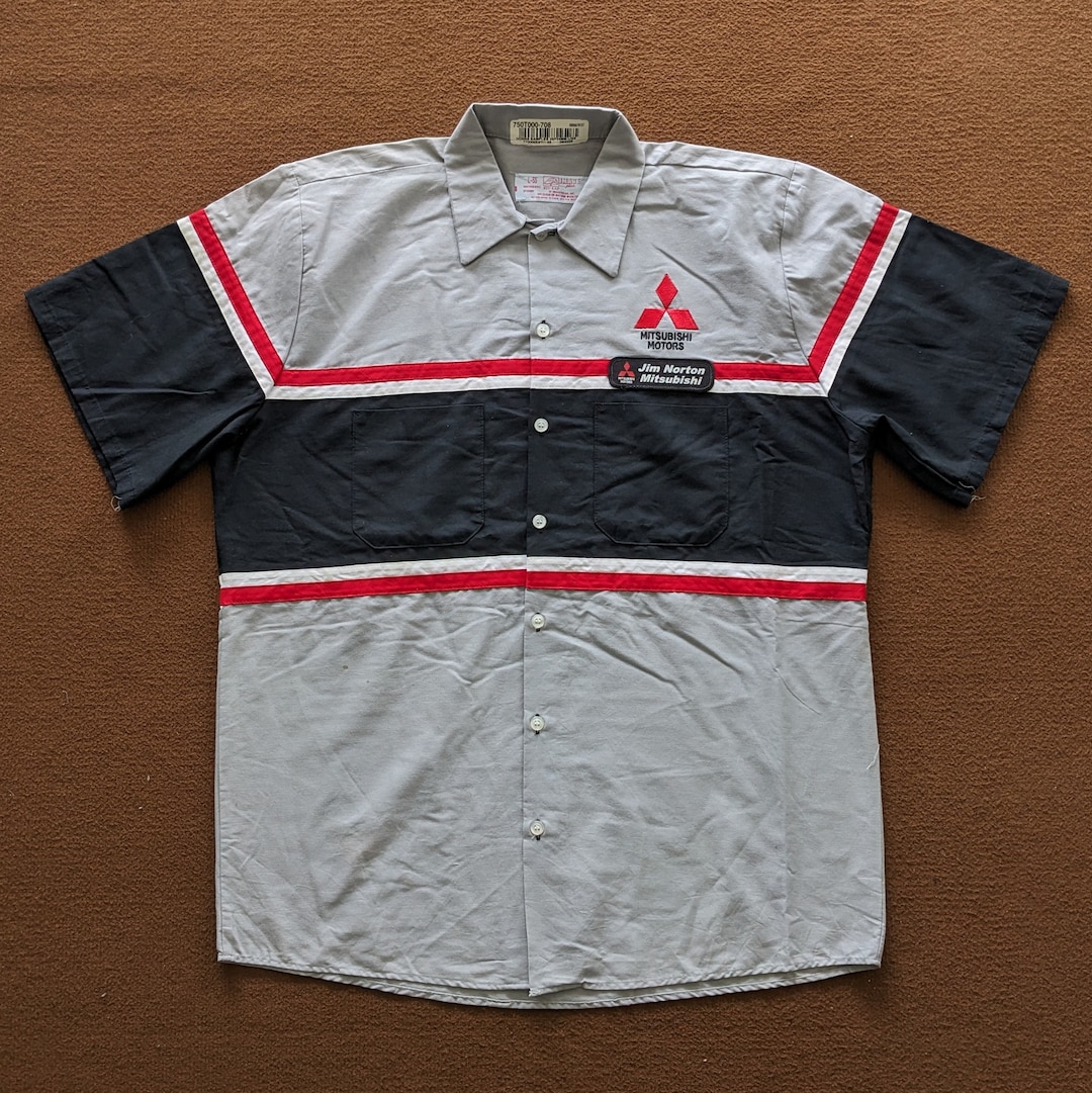 Vintage 90's Mitsubishi Motors Workers Uniform Shirt - Etsy