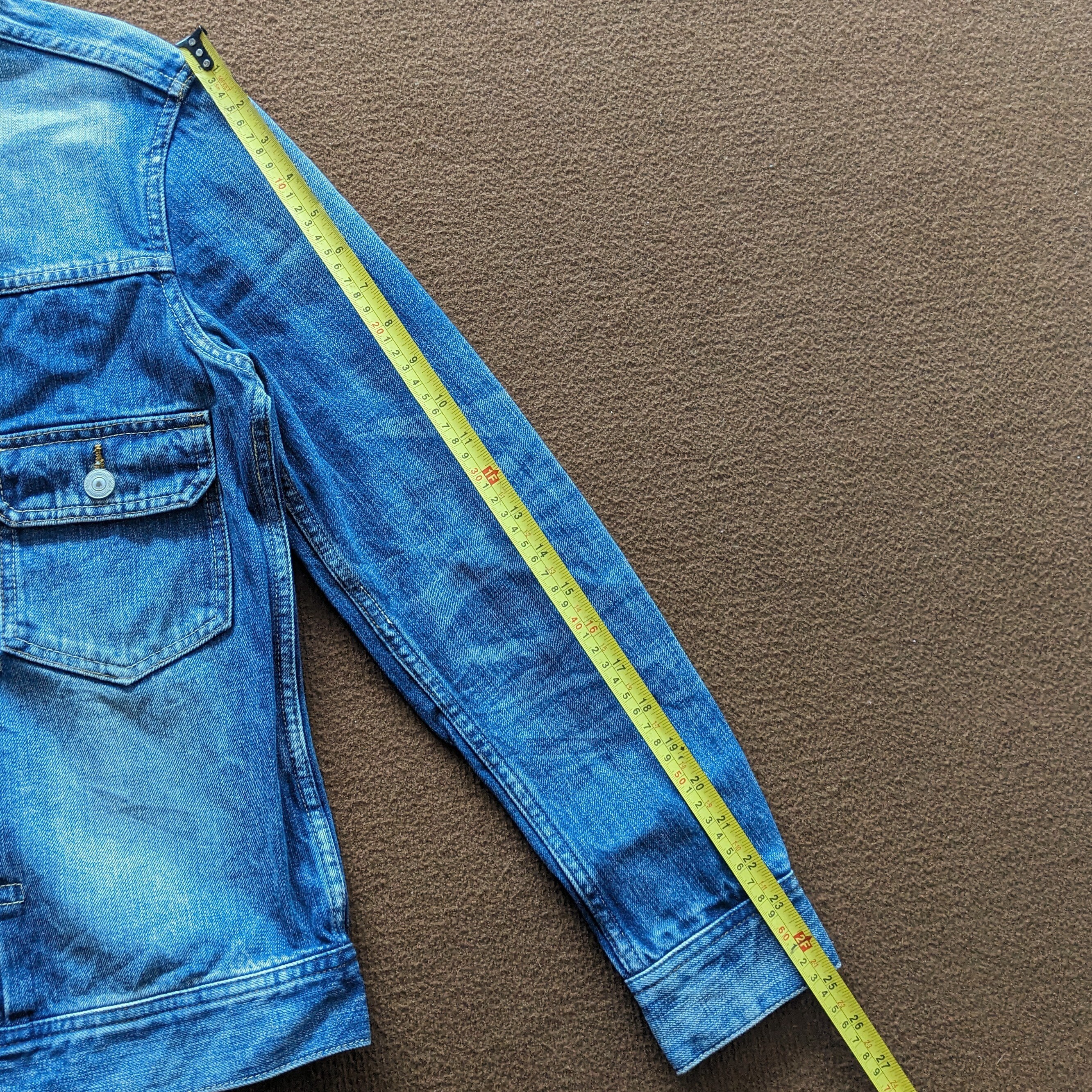 Vintage Custom Art Logo Number Nine Japanese Brand Denim Jacket 