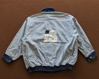 Vintage ISSEY MIYAKE Chisato Tsumori Logo Design Wende-Jeansjacke