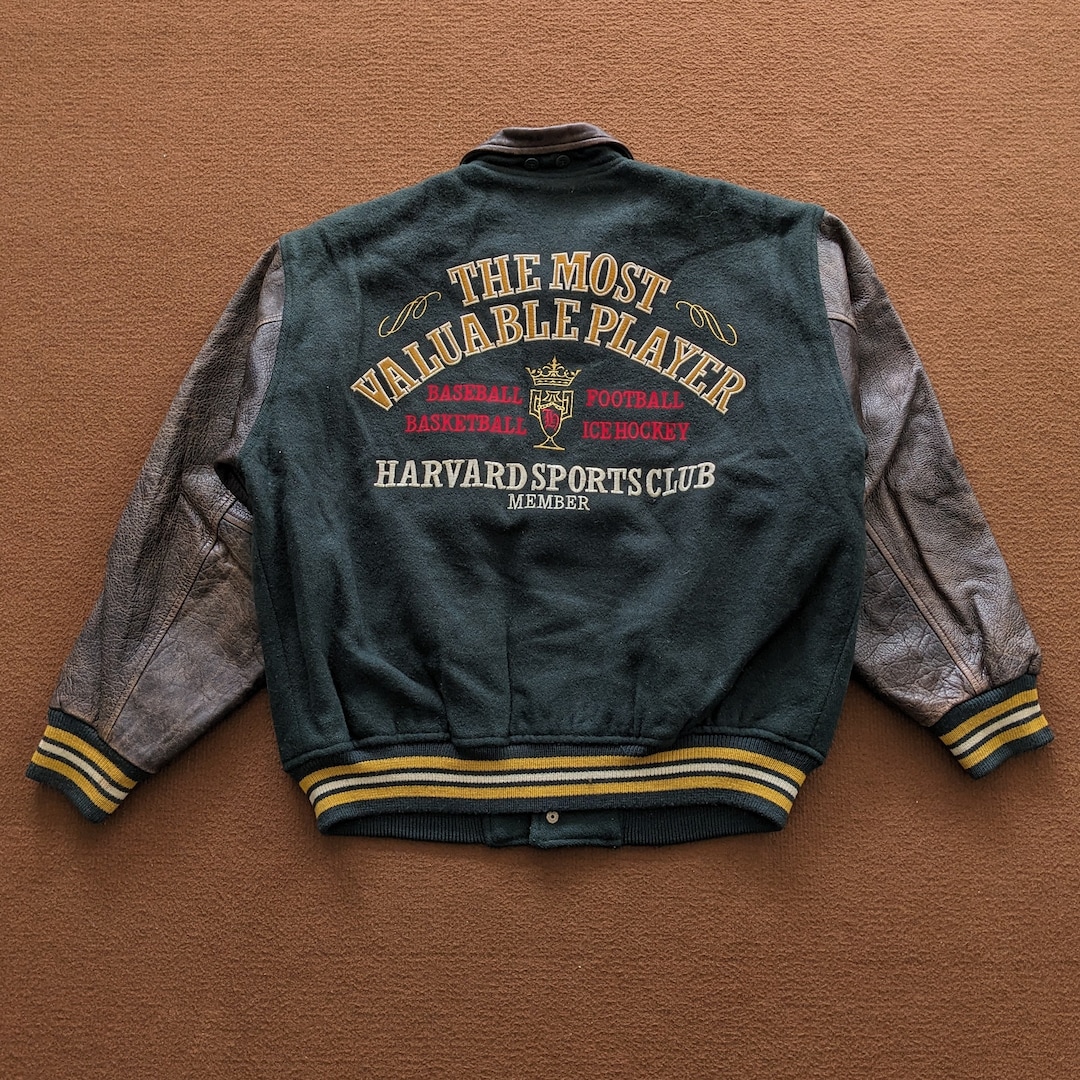 数量は多い  Vintage Etsy - Jacket Varsity Member Club Sports HARVARD ウェア
