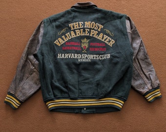 Vintage HARVARD Sports Club Member Varsity Jacket - Etsy