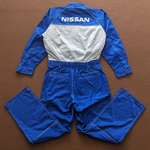 Vintage NISSAN Japanese Motorsport Coverall Jacket