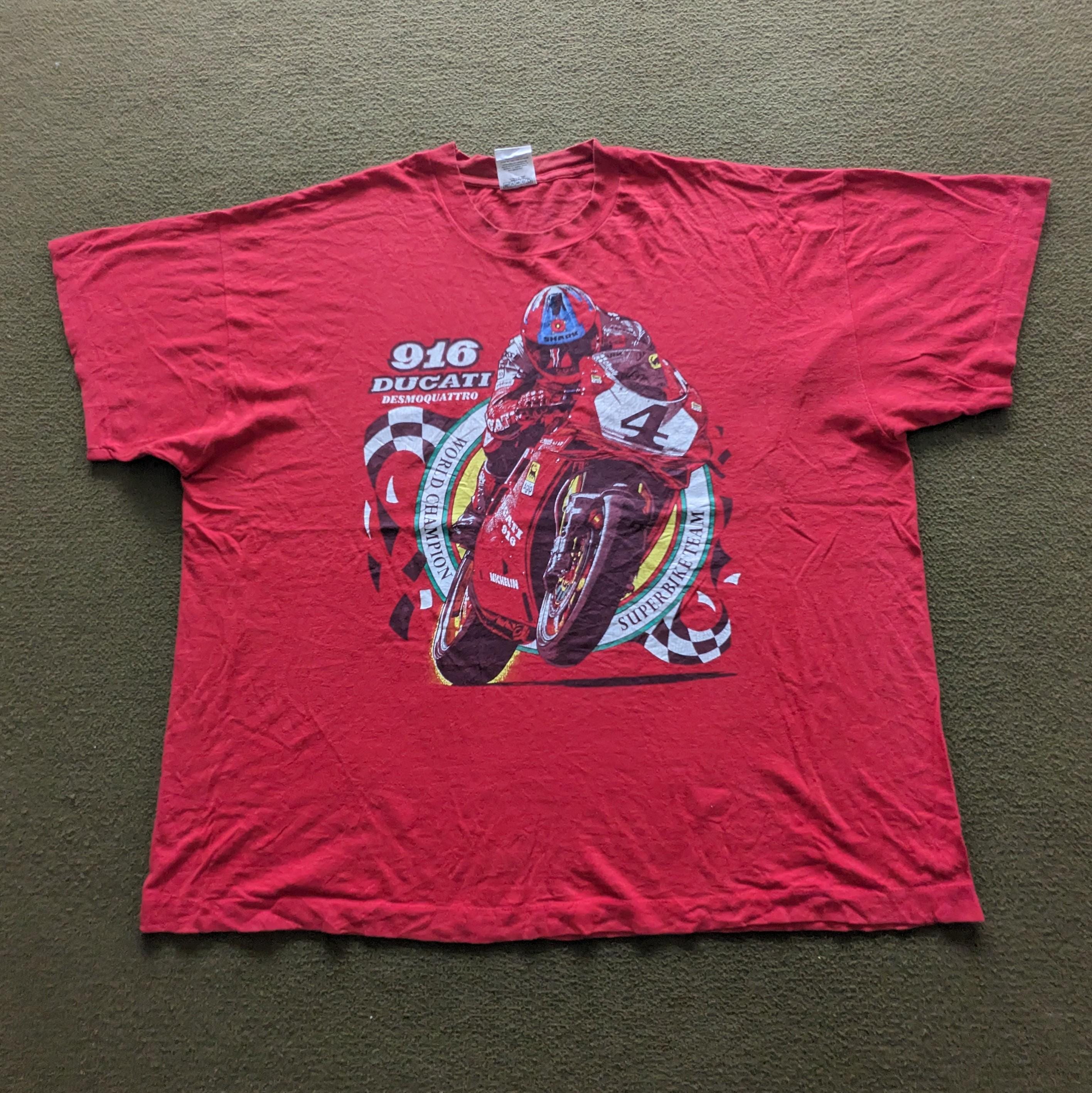 【Ducati】古着T Vintage 90's 916 DUCATI DESMOQUATTRO Motogp Racing T-shirt - Etsy UK