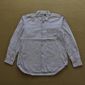 Vintage BLACK Comme Des Garcons Japanese Brand Button Up Shirts