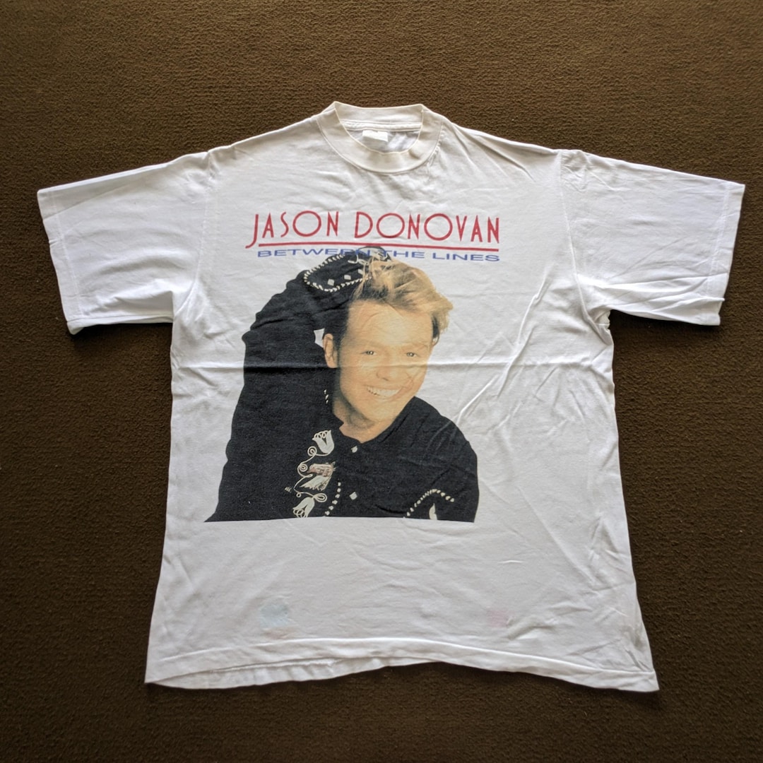 Jason Donovan Donovan Tシャツ L 90s ビンテージ Vintage 90's JASON DONOVAN American Singer T-shirt - Etsy Norway