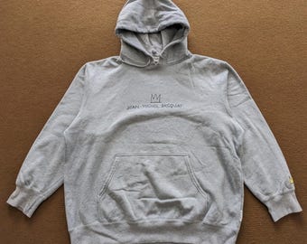 Sudadera con capucha vintage de Jean Michel Basquiat con arte americano