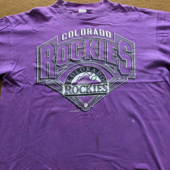 VINTAGE MLB COLORADO ROCKIES TEE SHIRT 1994 SIZE MEDIUM MADE