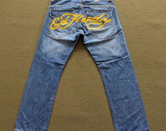 Vintage ED HARDY by Christian Audigier Japanese Brand Art Custom Jeans