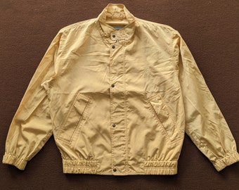 Burberry Vintage Tobacco Brown Wool Harrington Jacket. Mens Wool 
