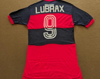 Polos vintage LUBRAX FLAMENGO de fútbol brasileño