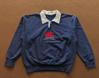 Vintage CANTERBURY Of New Zealand Sportswear Polo Rugby Sweatshirt