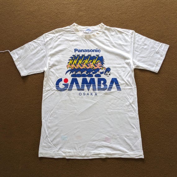 ウェア Ganba Osaka shirt Vintage 90's PANASONIC GAMBA Osaka Japanese Soccer Club T-shirt - Etsy