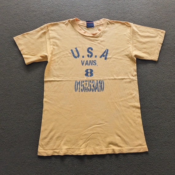 Vintage 90's VANS USA American Streetwear Style T-shirt - Etsy