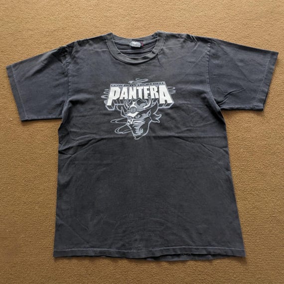 Vintage 90'S Cowboys From Hell PANTERA American Metal Band T-shirt