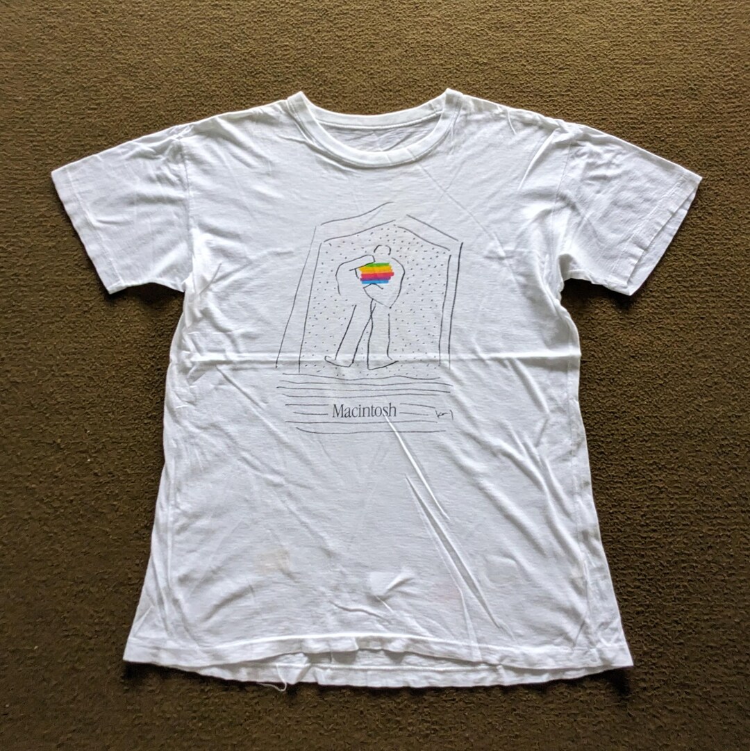 p*i様 90's Apple tee 90's Apple Vintage Washed Black T-Shirt – Strike Anywhere Vintage