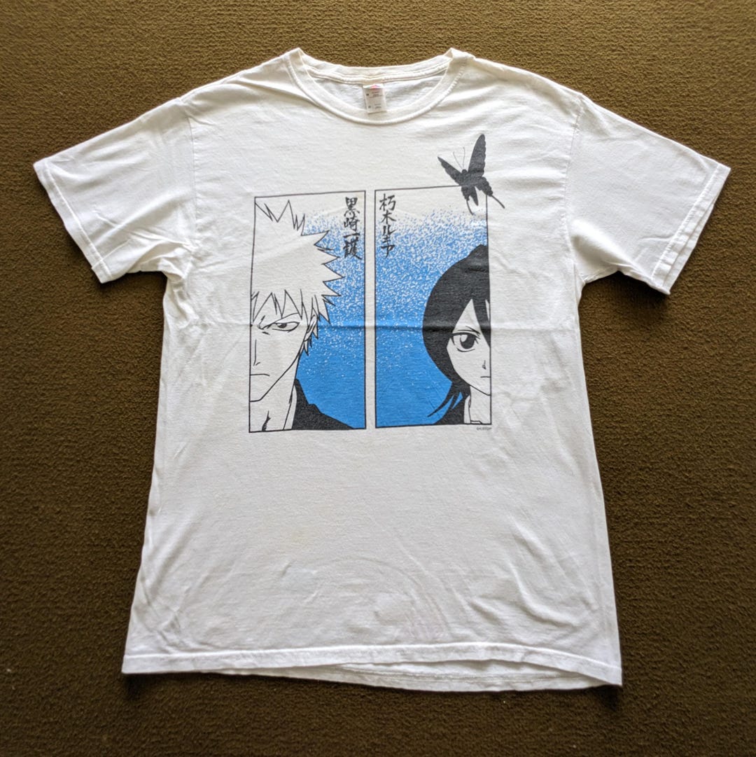 ヴィンテージ 一護×ルキア BLEACH 日本のアニメTシャツ - Etsy 日本