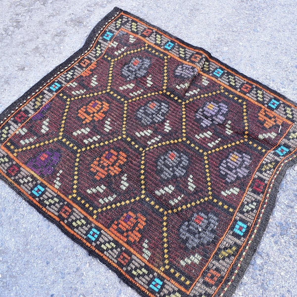 Turkish rug, Kilim rug, Handmade rug, Boho decor, Home decor rug, Floor rug, Organic wool rug, Oushak rug, Turkey rug 2.7 x 3 ft NR2200