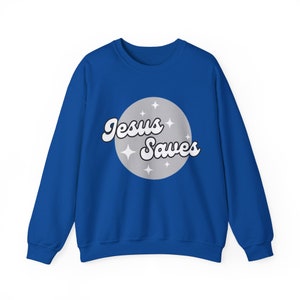 Pull ras du cou Jésus sauve Gildan