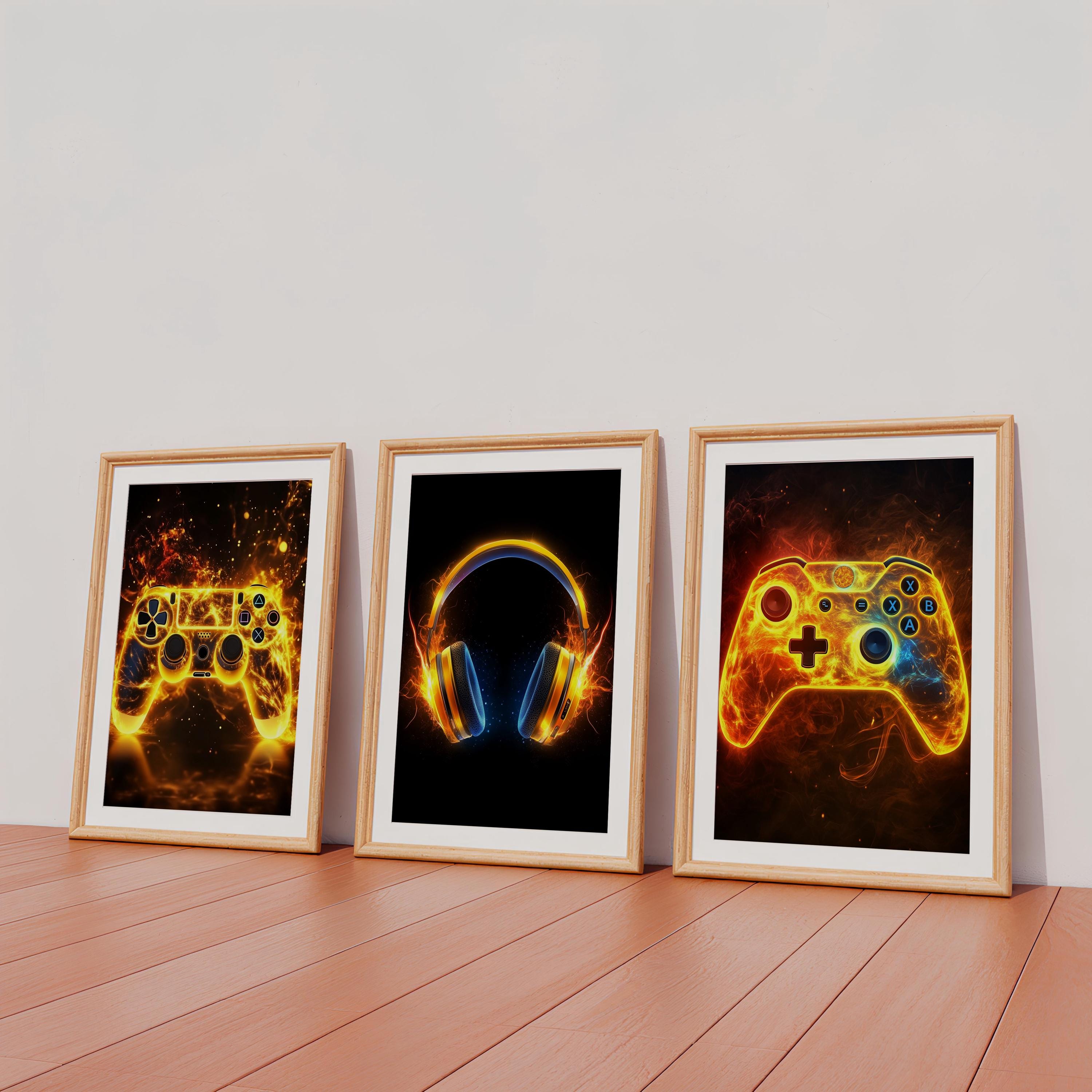 Video Game Controller Prints: Set of 3 Gaming Posters (digital Download ...