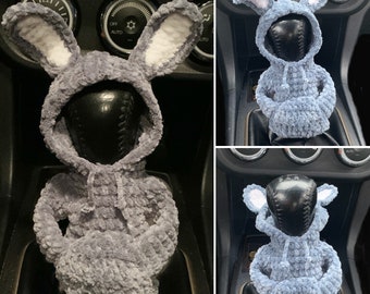 Modello all'uncinetto Felpa con cappuccio Gear Shift Bunny, termini inglesi USA e svedese