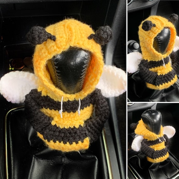 Crochet pattern Gear shift BEE Hoodie, English US Terms & Swedish