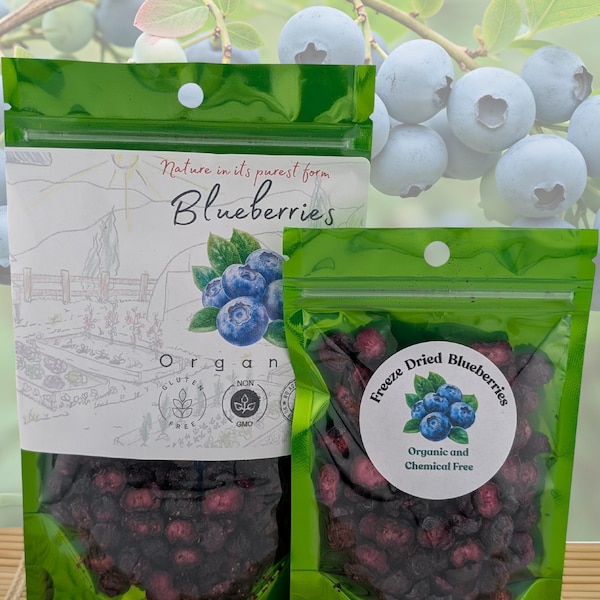 Small Variety Premium Organic Freeze-Dried Blueberries. High-Antioxidant Snack Health-Conscious Families. Superfruit Kids Workouts Travel.
