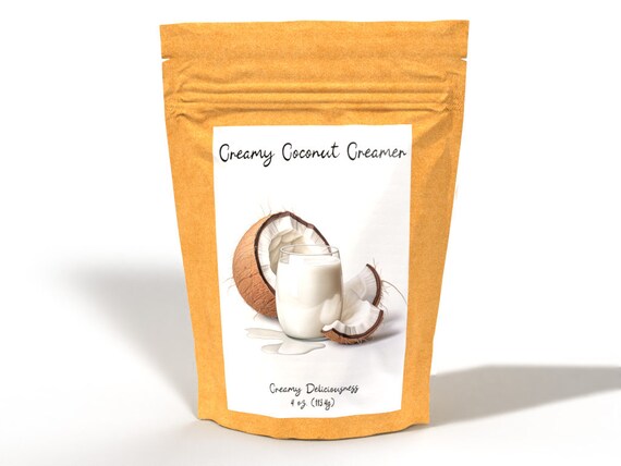 Organic Handcrafted Coconut Creamer – Premium Quality, Clean Ingredients, Rich & Creamy, Satisfaction Guaranteed. Non Dairy, 16 Servings.
