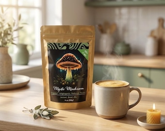 It's back! Mystic Mushroom Organic 12 Mushroom Mix Powder. 1.2 oz. Great Taste, Super Affordable Easy prep. Fruiting Bodies, Highest Quality