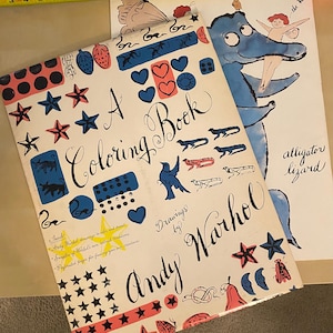 Vintage Andy Warhol Coloring Book