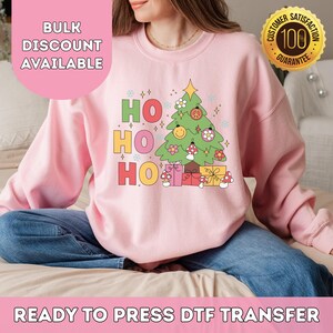 Weihnachten DTF Transfers bereit zum Pressen | Groovy Weihnachtsbaum Dtf Heat Transfer | DTF Transfers | Shirt zum Aufbügeln | #470