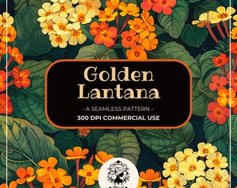 Lantana-stofpatroon Exotische bloem Australische bloemenprint Australische wilde bloemen Australische inheemse bloemenprint Australische inheemse bloemen