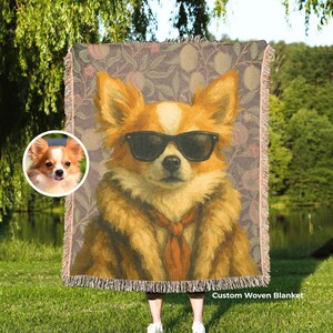 Dog blanket personalized custom pet blanket pet face blanket chihuahua charm chihuahua art chihuahua dog chihuahua dog gifts pet owner gift